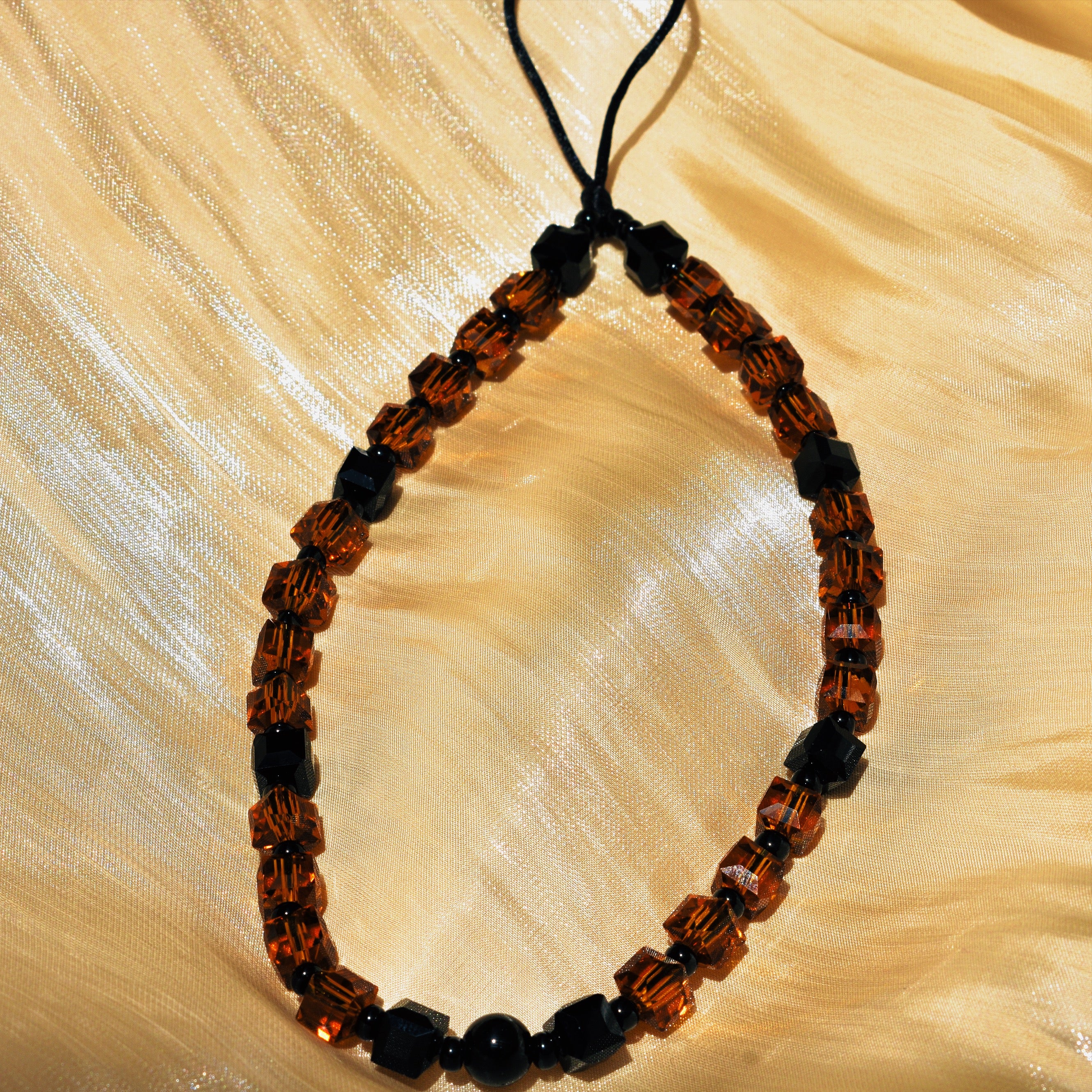 Brown Crystal Strap